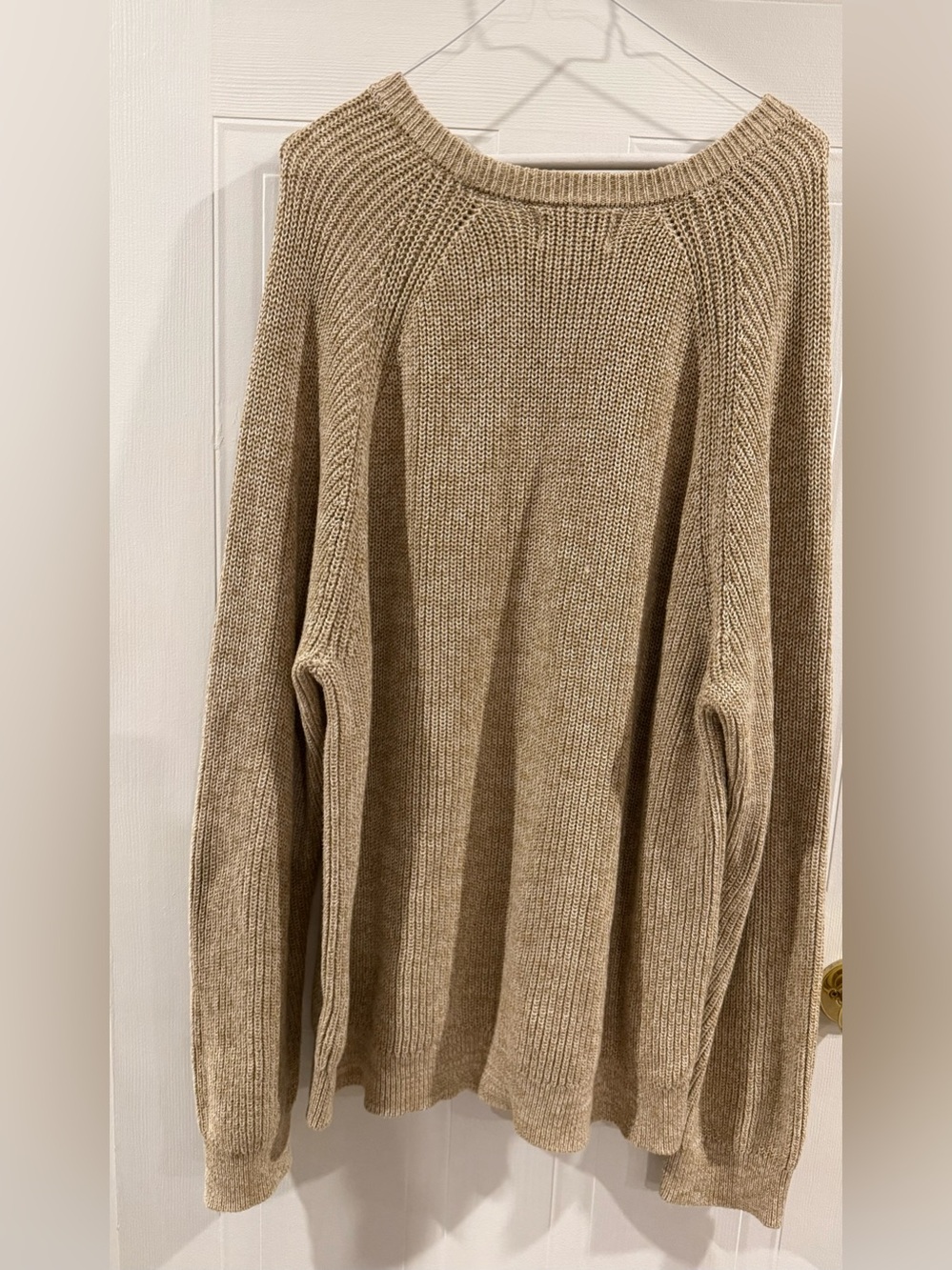Old Navy Long-Sleeve Crewneck Sweater in Tan